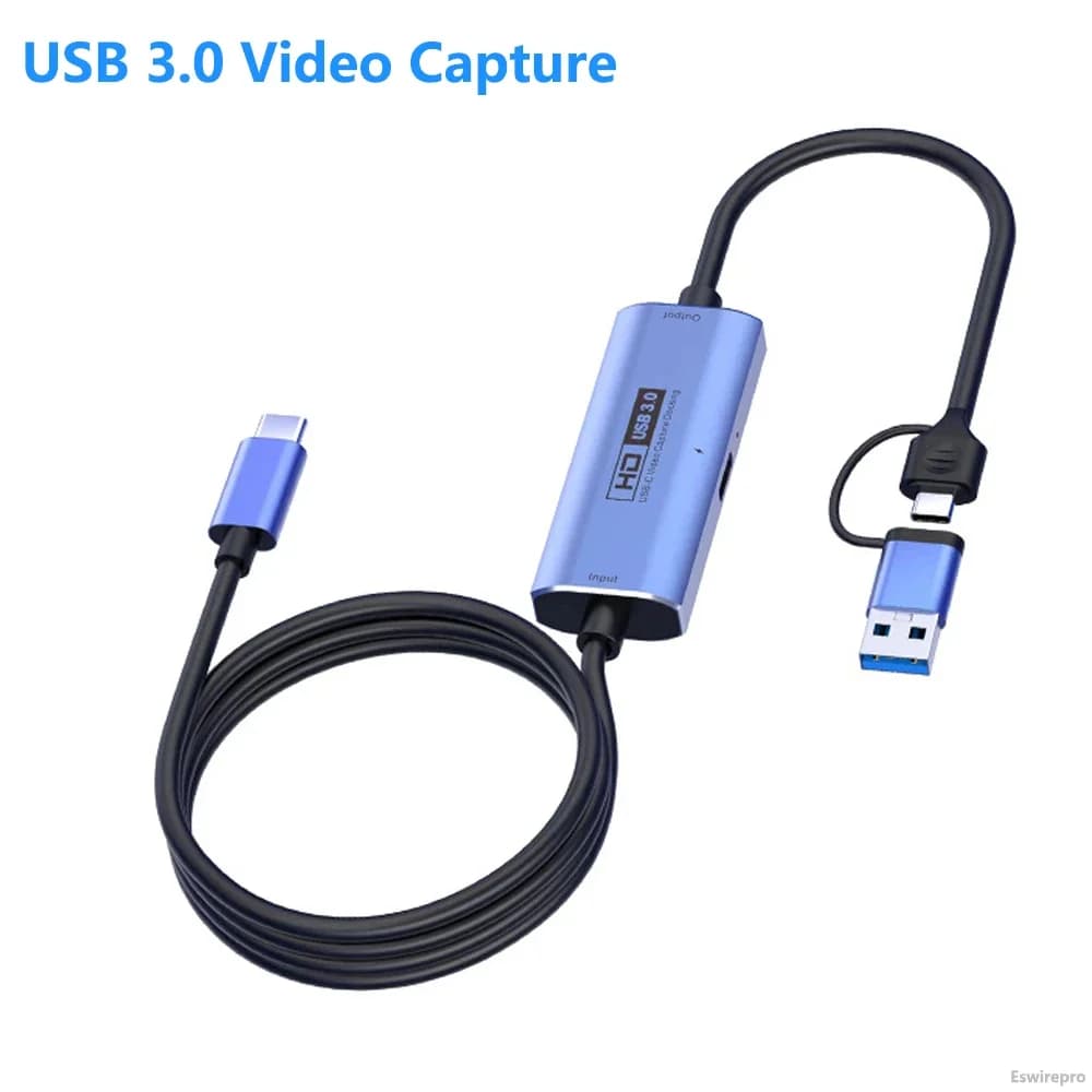 Dispositivo di registrazione di acquisizione video USB C Scatola di streaming live Grabber per Nintendo Switch Steam Deck iPhone 15 Pro Max placa de captura