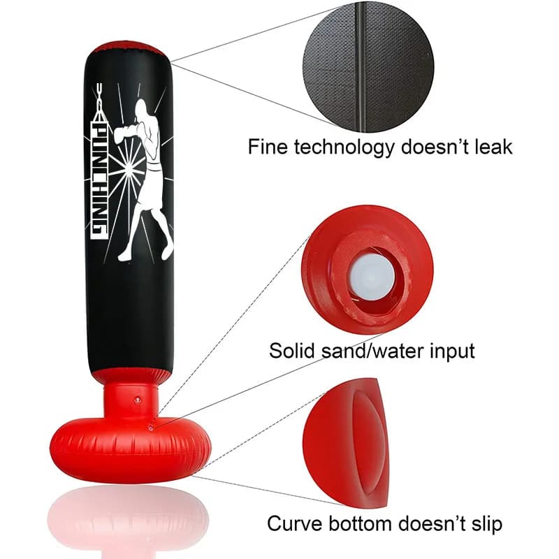 Fitness Home Gym Flexible Inflatable Boxing Punching Bags & Sand Bags
