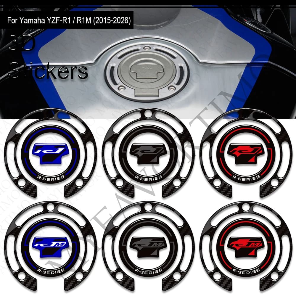 20215-2026 Motorcycle For YZF-R1 YZF-R1M YZFR1M YZFR1M YZF R1 R1M Fuel tank cap Ginocchio Decalcomanie Protection stickers