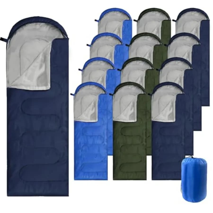 Set of 12 Leather Bags for 4 Seasons, Warm and Waterproof, Lightweight with Compression Bag