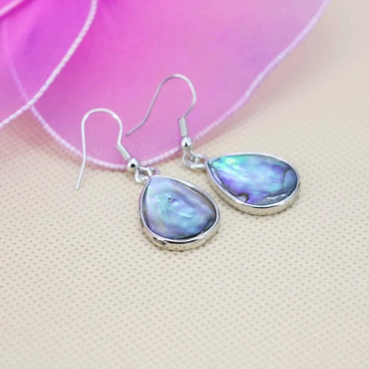 15x20mm Waterdrop Natural Abalone Seashells Sea Shells Earrings for Dangler Eardrop Accessories Women Jewelry Making Design DIY