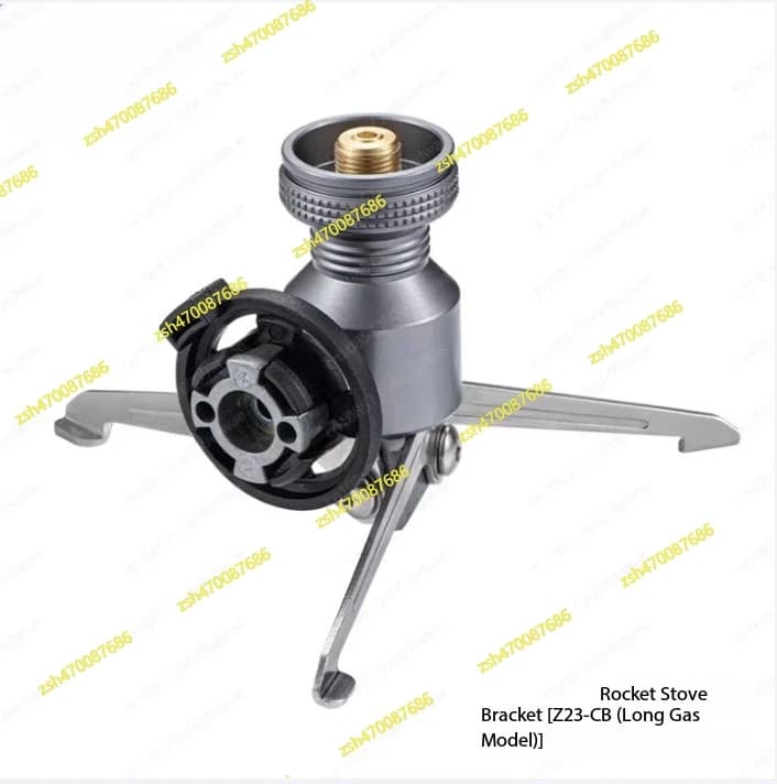 Adattatore per treppiede Lampada da campeggio a gas per stufa Forno integrato Partner a gas lungo Supporto per bruciatore a razzo