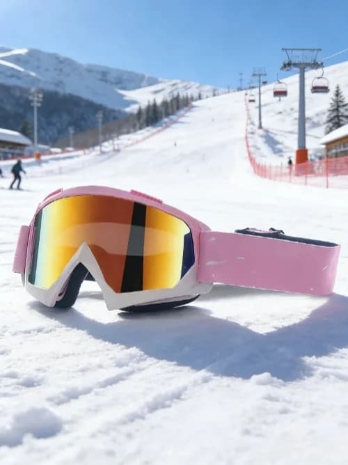 Occhiali da sci unisex antiappannamento - Protezione UV antivento per snowboard, ciclismo e moto