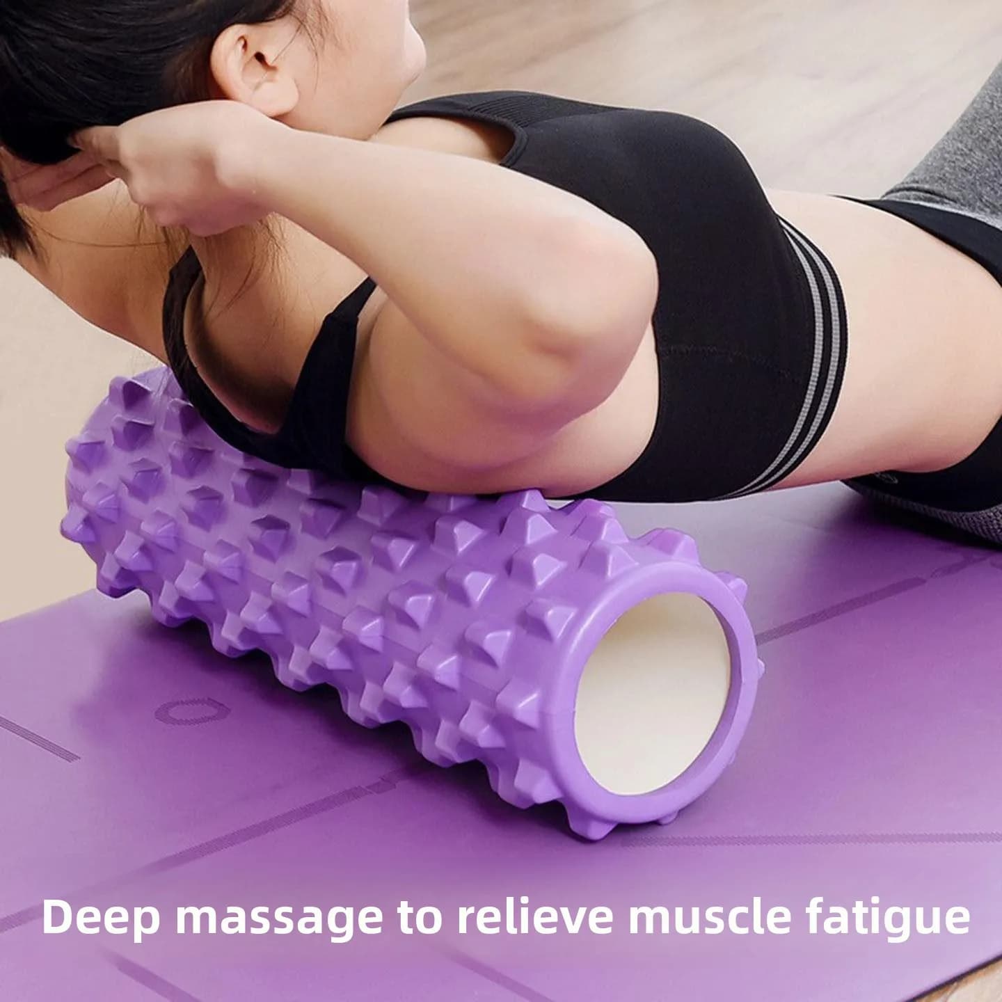 Foam Roller for Yoga 45cm, for Muscle Relaxation and Massage, in EVA Material, for Exercise/Yoga/Fitness, Accessories for Passions