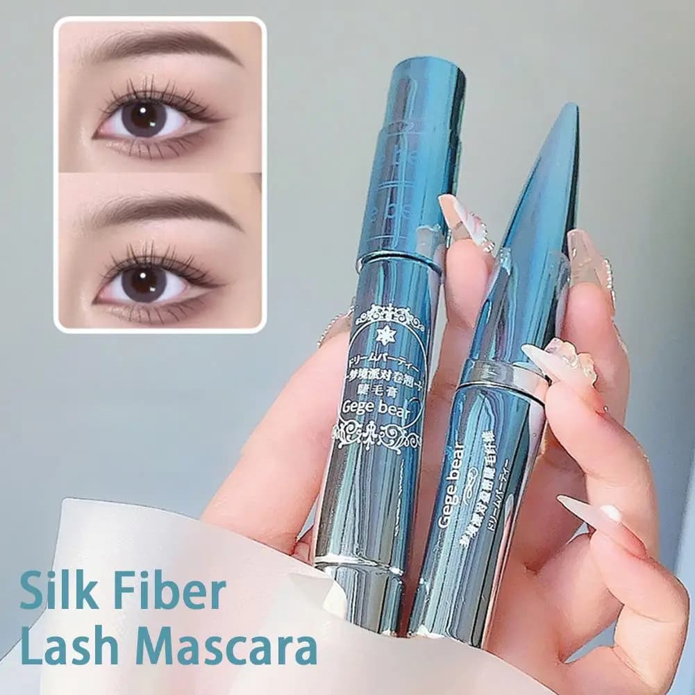 Black Waterproof Silk Fiber Brush Long-Term Eyelash Extension Curling Mascara Cosmetics For Eyelash Makeup