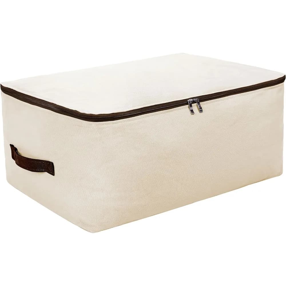 biancheria da letto morbida in tela grande, borsa organizer per riporre indumenti per guardaroba, borse morbide traspiranti oversize per coperta queen/king size
