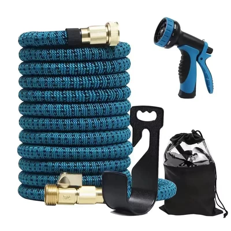 for Latex Garden Hose 3/4 Inch 25 50 75 100 150 200 FT Flexible Expandable Water Hose for Car Wash