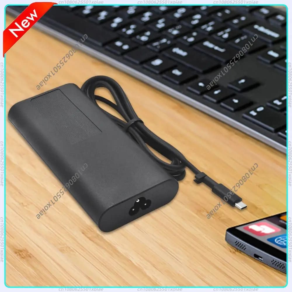 Adattatore di Alimentazione USB C Tipo C da 130W per Laptop, 20V 6.5A, Compatibile con Dell XPS 17 9700 9710 9720 9730 e Dell Precision 5550 5750 3560