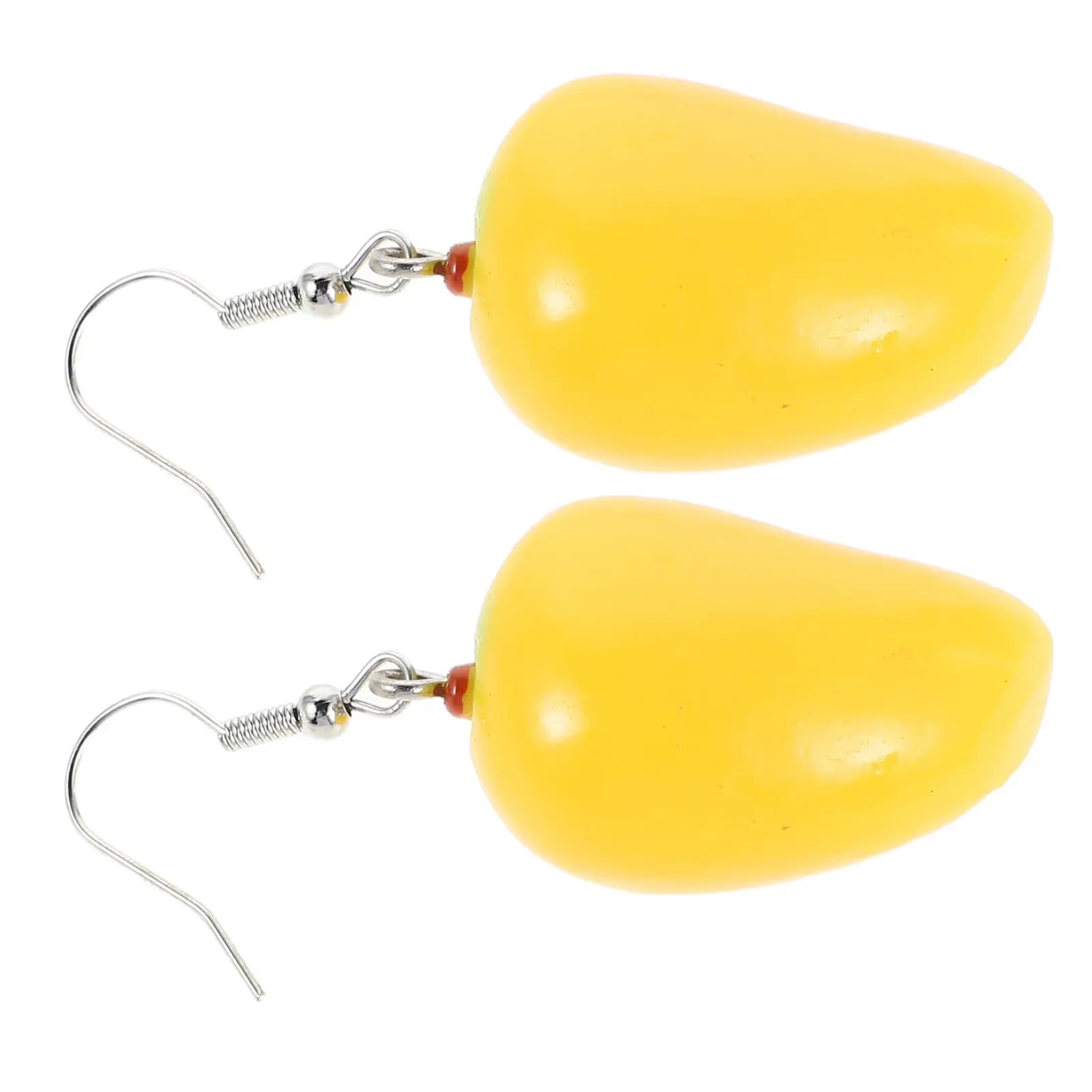 1 paio di orecchini a forma di mango per donna, graziosi gioielli pendenti a forma di frutta, accessori per le orecchie con ciondolo tropicale, alla moda e leggeri