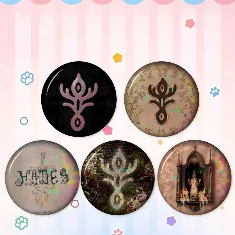 HADES SACRIFICE Melanie Martinez Reflective Animals Funny Brooches Badge Backpack Clothes Gift Accessory