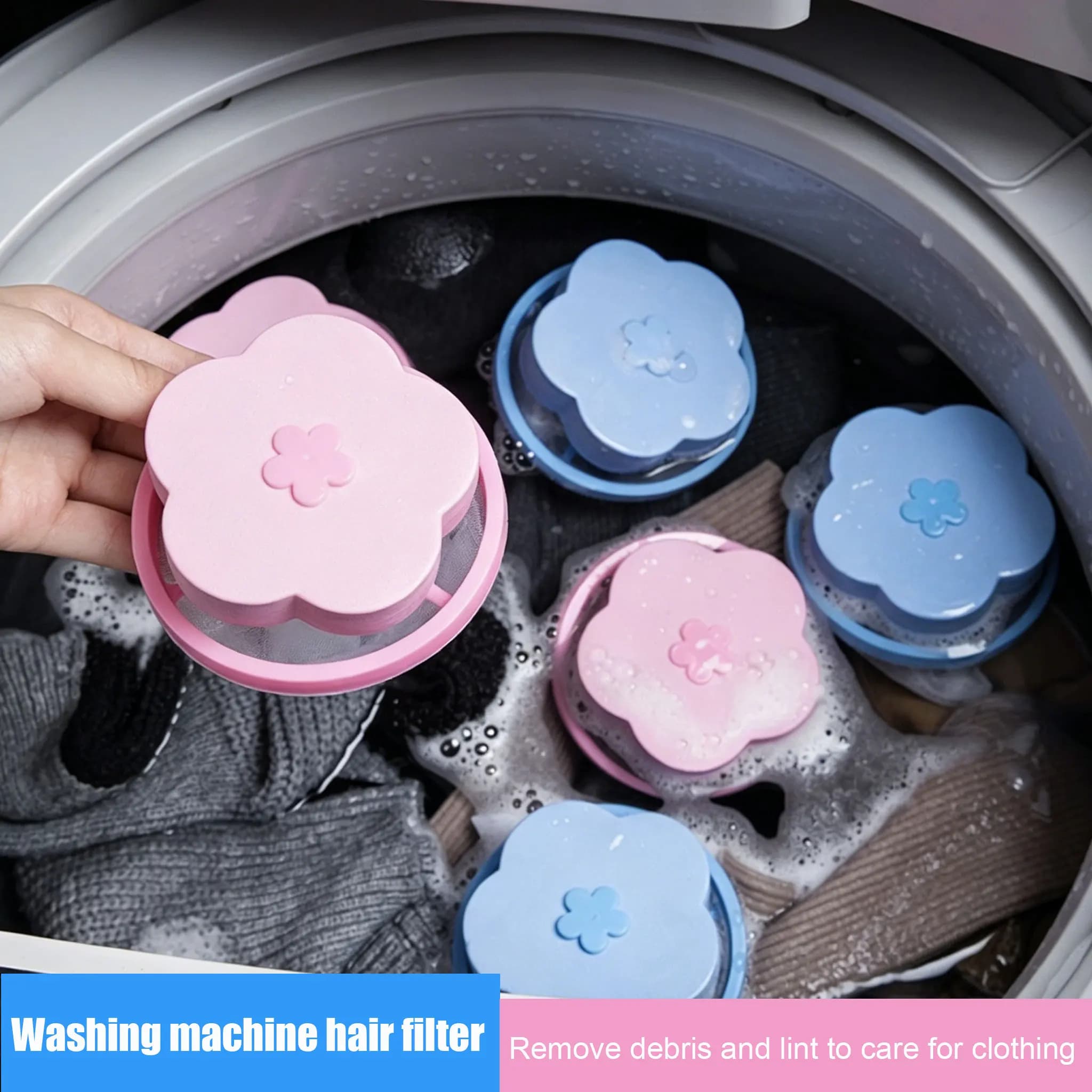 Plumb-shaped pruning ball with washing machine net Floating Pet skin Lint Catcher Hair Cleaning Palle Removal