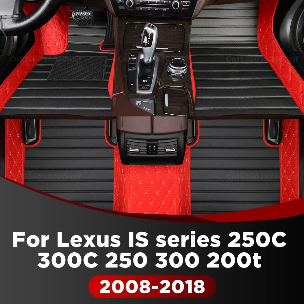 Per Lexus IS serie IS250C IS300C IS250 IS300 IS200t 2008-2018 Tappetino per auto personalizzato Automobile Tappeto Copertura Accessori interni