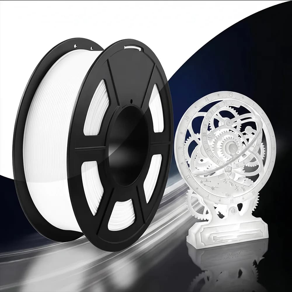 Glow in the dark PLA 3D Printer Filament, 250g Spool, High Precision +/- 0.03mm, Glow in the Dark, for Most FDM Printers, Filame