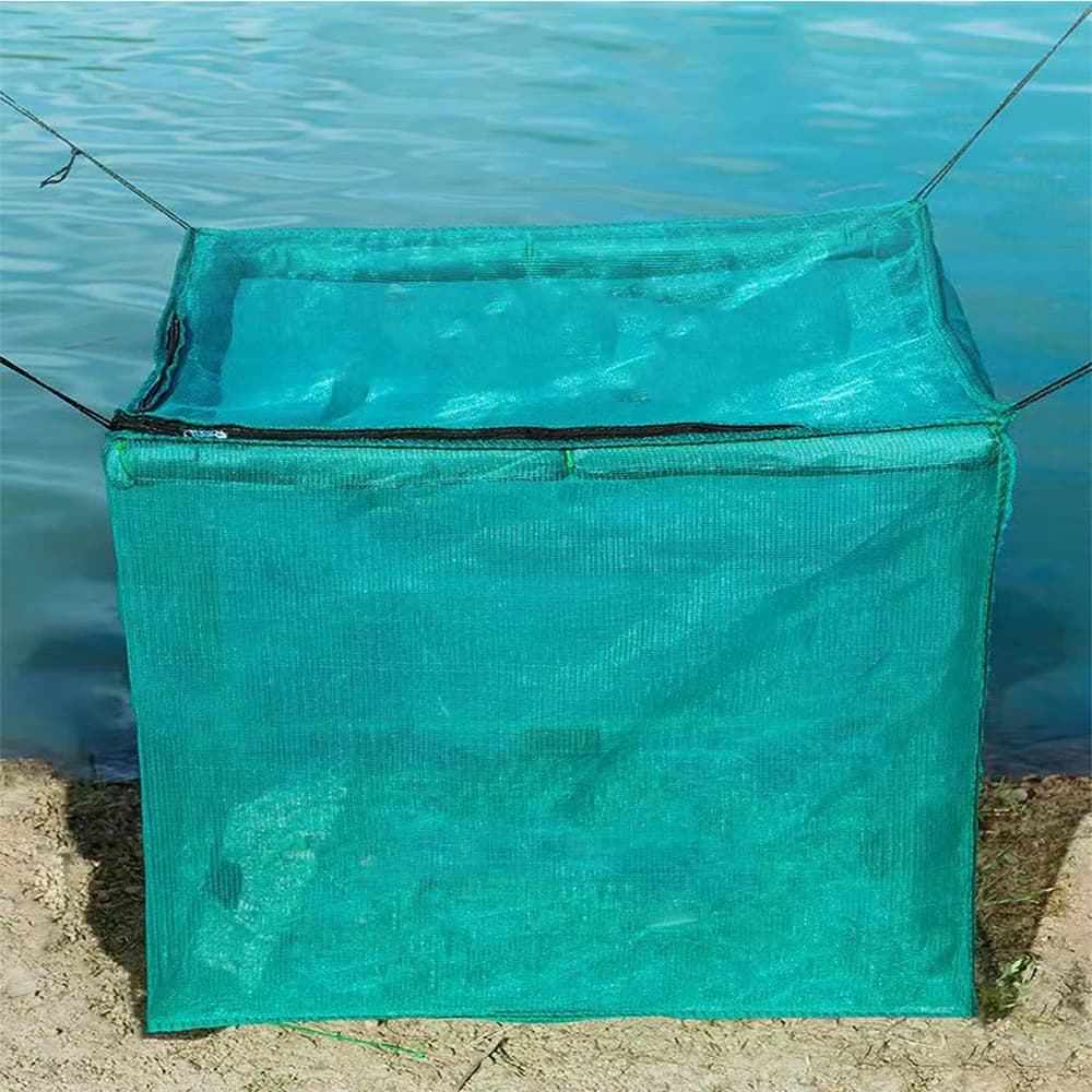 Lawaia Fish Net Cage Netting Fish Breeding Cage with Cover Crayfish Network Stake Net Pond Fish Farming Aquaculture Small Mesh