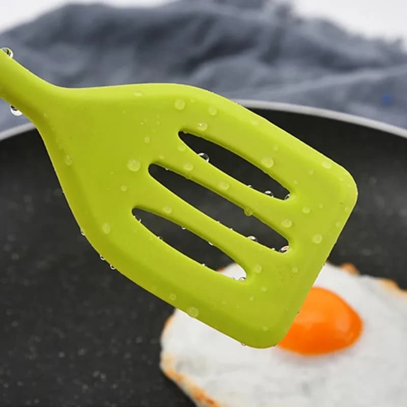 Uovo Pesce Padella Scoop Turner in Silicone Utensili da cucina Spatola Pala fritta Strumento Gadget da cucina Accessori da cucina