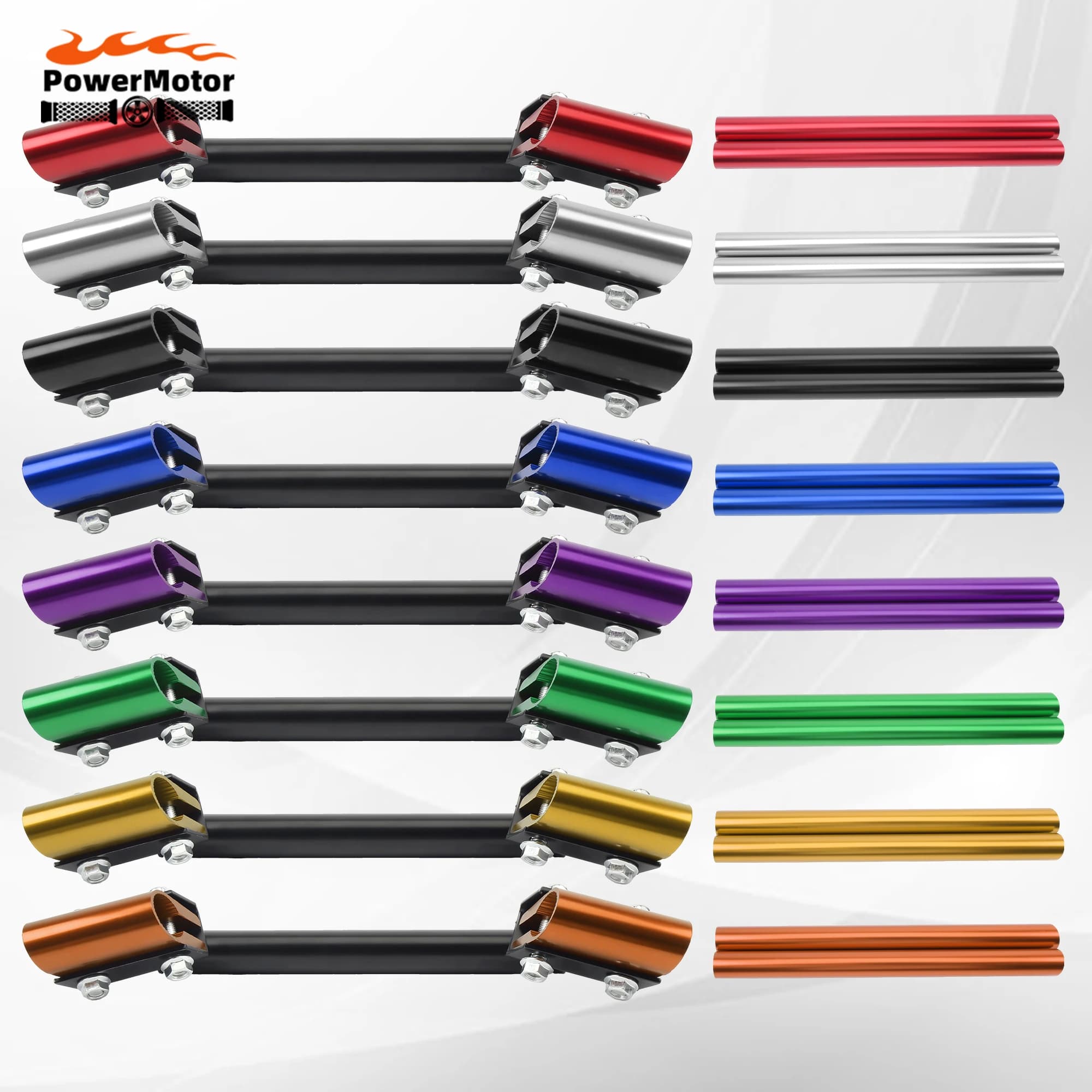 Manubrio Universale da 22mm per Moto, Regolabile, per Dirt Bike e Pit Bike, Accessori di Modifica, Supporto per Barra di Direzione