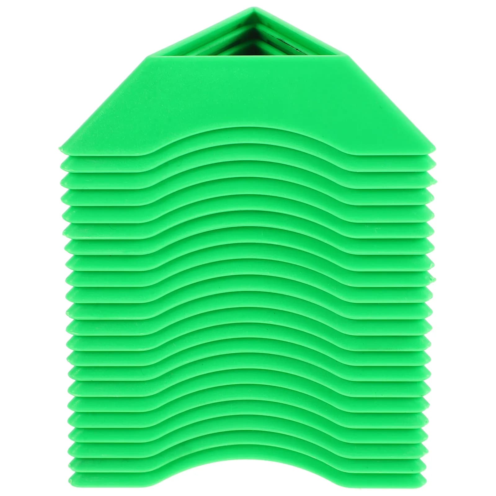 Espositore triangolare da 20 pezzi per puzzle a cubo, sfera, telefono, tablet, base stabile per treppiede, supporto per esposizione da scrivania, leggero e portatile