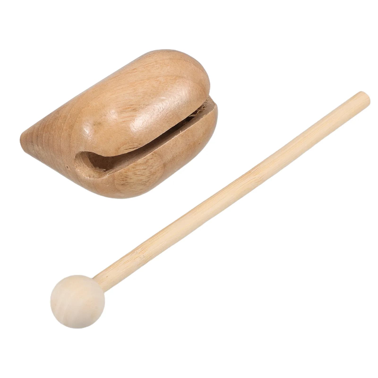 Mazzuolo in legno per blocchi sonori Montessori, strumento a percussione in legno per l'educazione della prima infanzia, meditazione e rilassamento