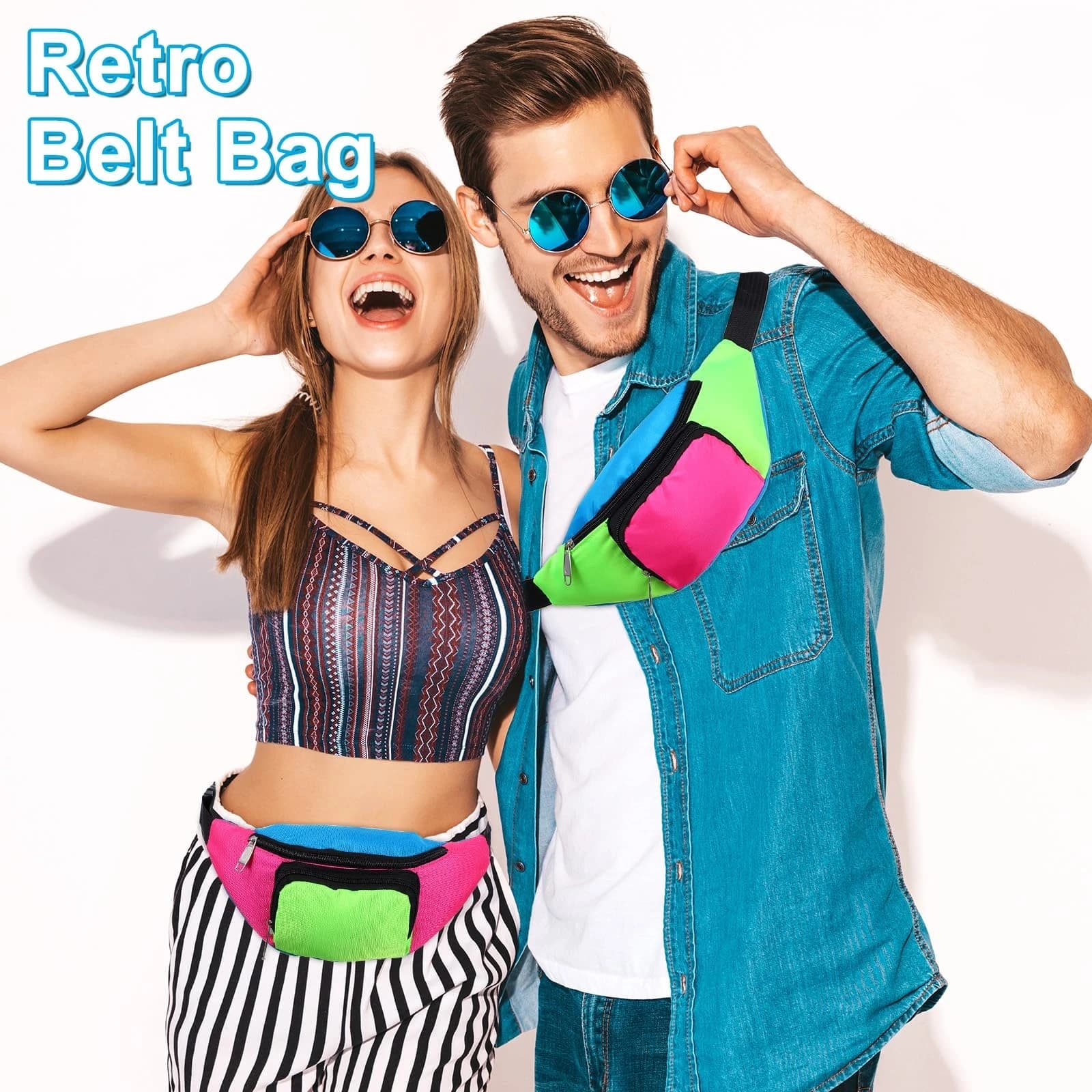 Marsupio Marsupio lucido Marsupio Marsupio Cintura Sport Crossbody Marsupio Moda Viaggio Rave Marsupio Sling Bag