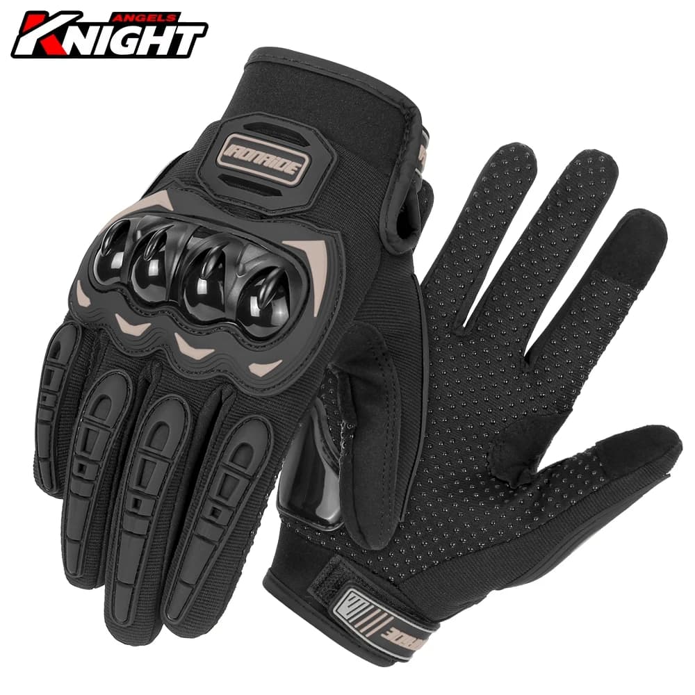 Guanti da moto Touch Screen Motocross Guanti da corsa traspiranti con dita intere Guanti da equitazione per bicicletta da moto per adulti