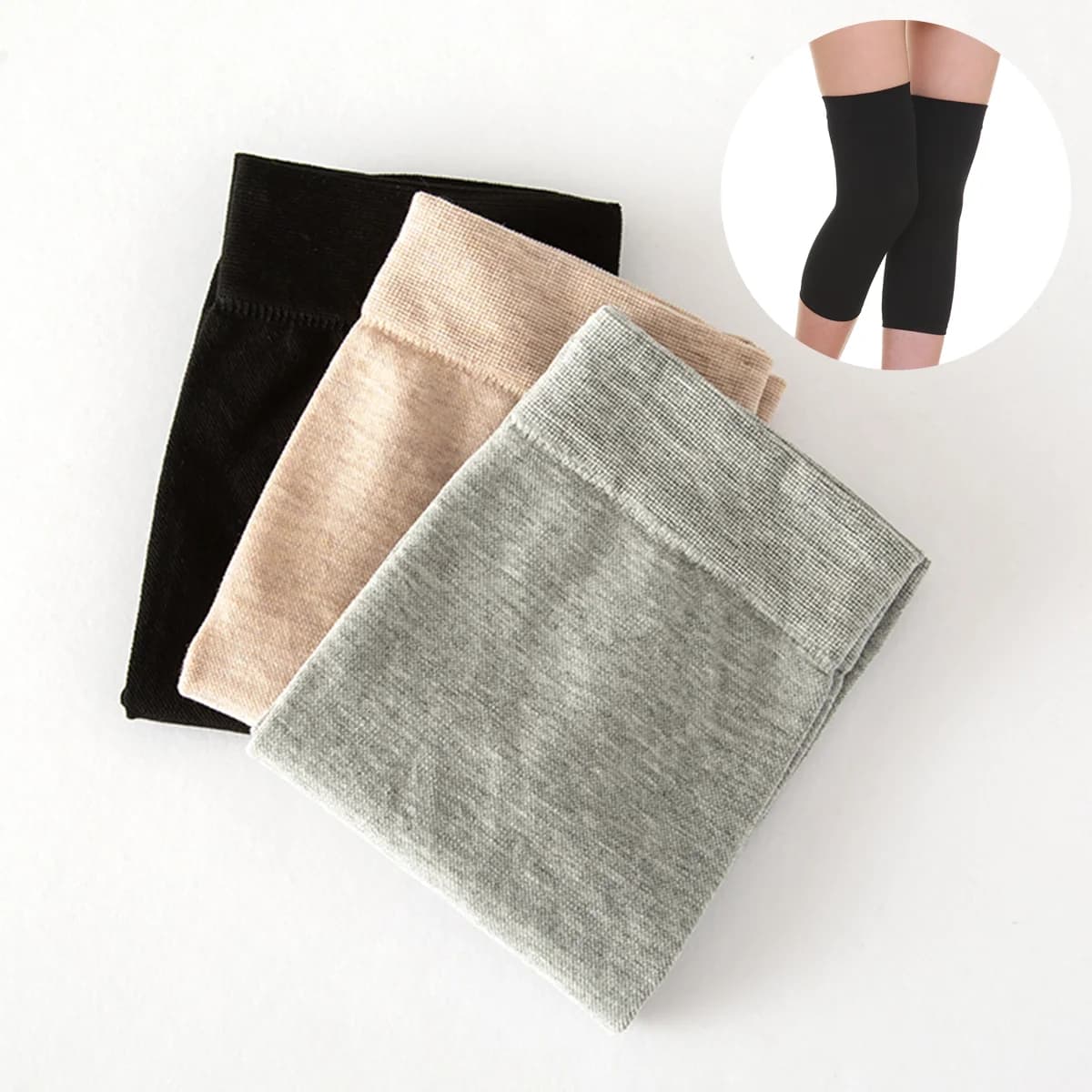 1 pair of women's slim cotton knee pads, soft and warm, joint protection, anti-slip, elastic, for sports, gym, yoga/danza/workout/currency kneepad