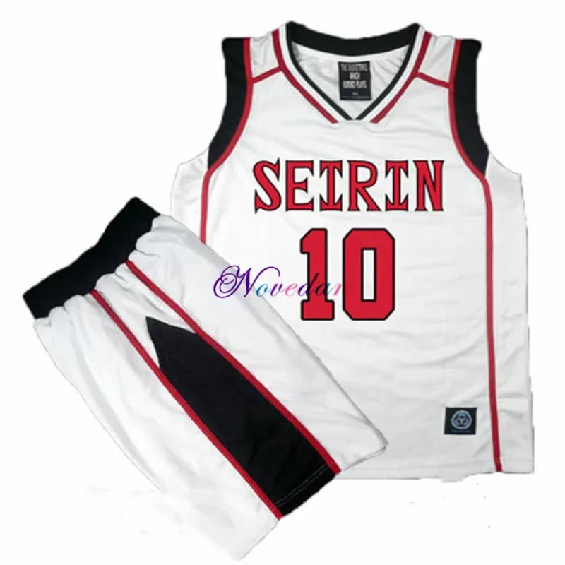 vivi 2025 3D Anime Kuroko no Basuke Basket Cosplay SEIRIN Scuola Uniforme da basket da uomo Jersey Nero Abbigliamento sportivo T-shirt Pantaloncini S