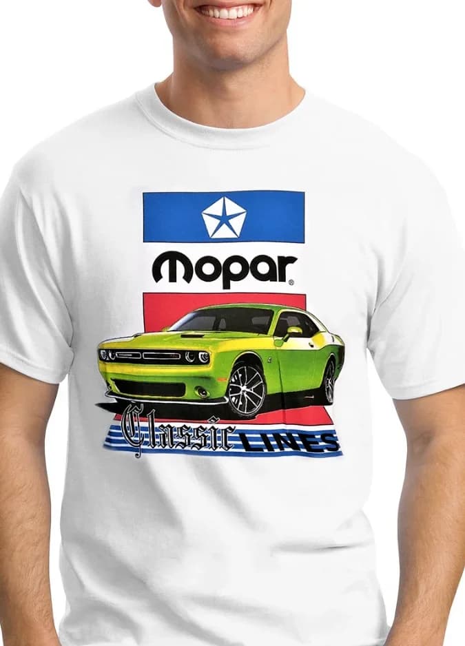 Mopar Classic Lines - Nuovo Dodge Challenger - T-shirt 100% cotone - 392/Hemi