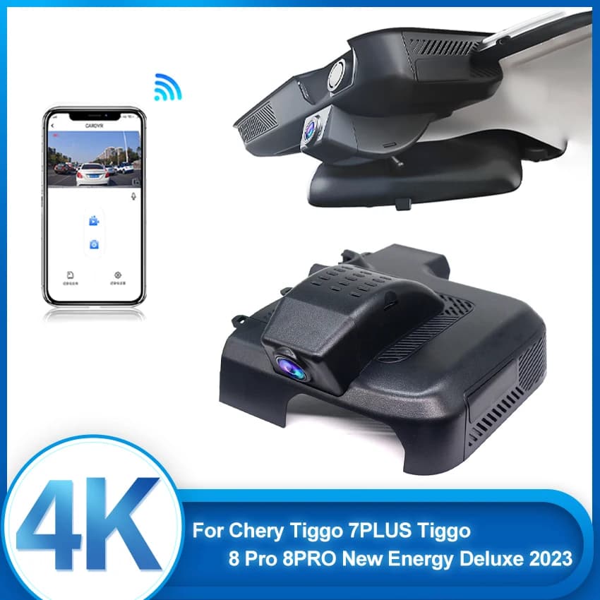 4K Front and rear camera Wifi DVR Dash Cam for Chery Tiggo 7PLUS Tiggo 8 Pro 8PRO New Energy Deluxe 2023 Plug And Play Car DVR