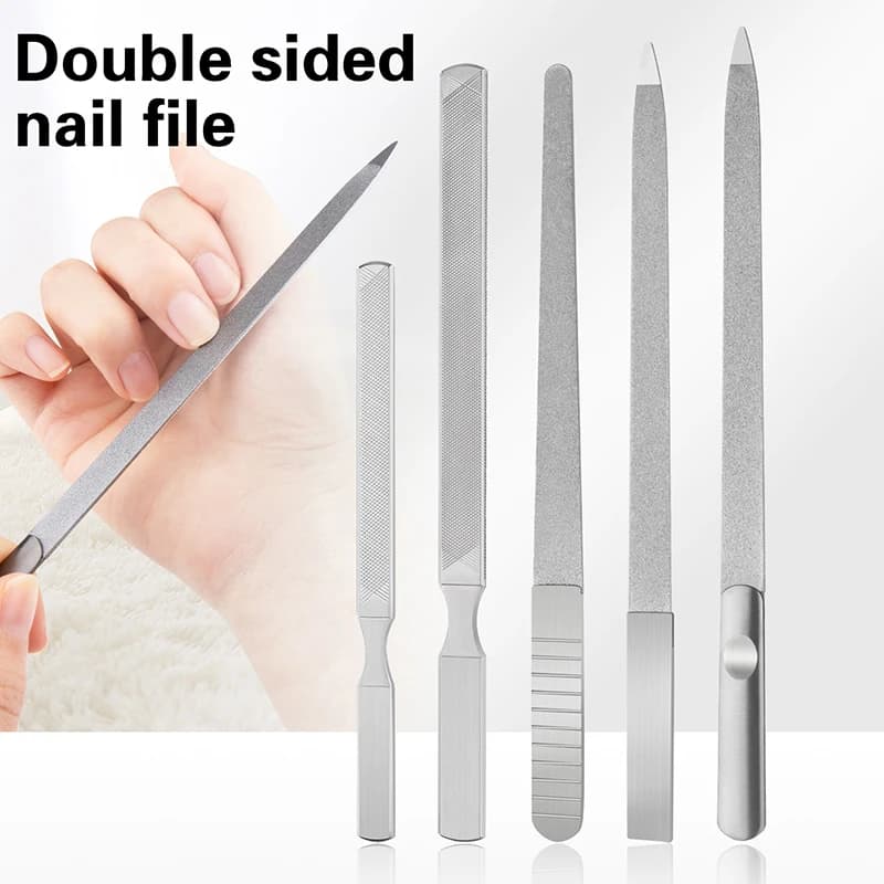 Levigatura professionale del blocco di lucidatura dell'acciaio inossidabile della lima per unghie per la manicure dei unghie Strumenti Strumento per la cura delle dita dei piedi di bellezza artistica