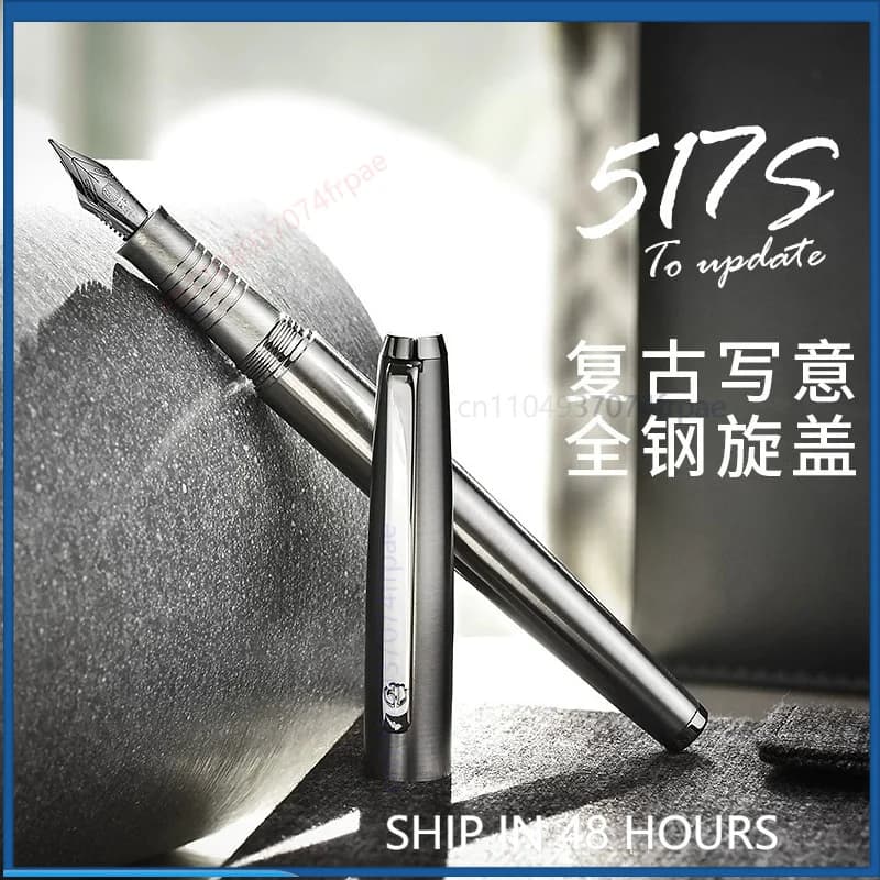 For Hongdian 517S Fountain Pen Gift Set Art Curved Nib For Men Women Business Office Student Calligraphy With Ink Cartridges