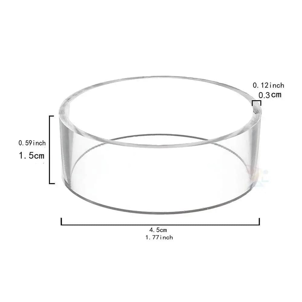 Golf Ball Clear Round Holder Rings Baseball Display Stands Racks Storage Holders