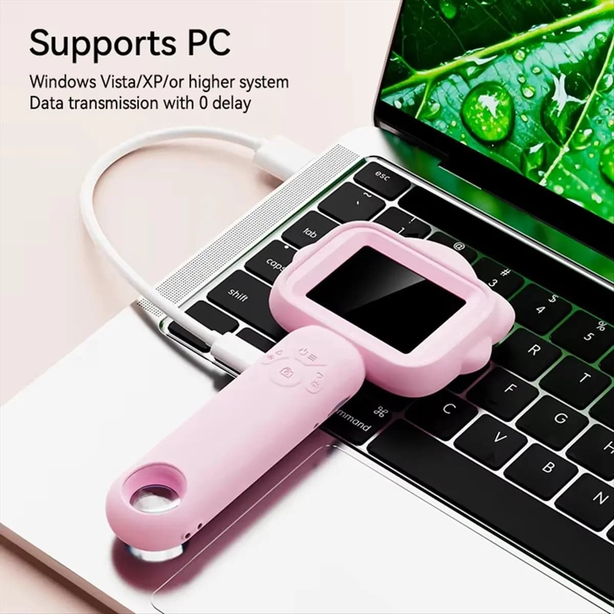 (CNIM) Microscopio Digitale Portatile per Bambini 500X con Schermo IPS da 2,4 Pollici 1080P, Microscopio Portatile da 2MP per Scienza per Bambini