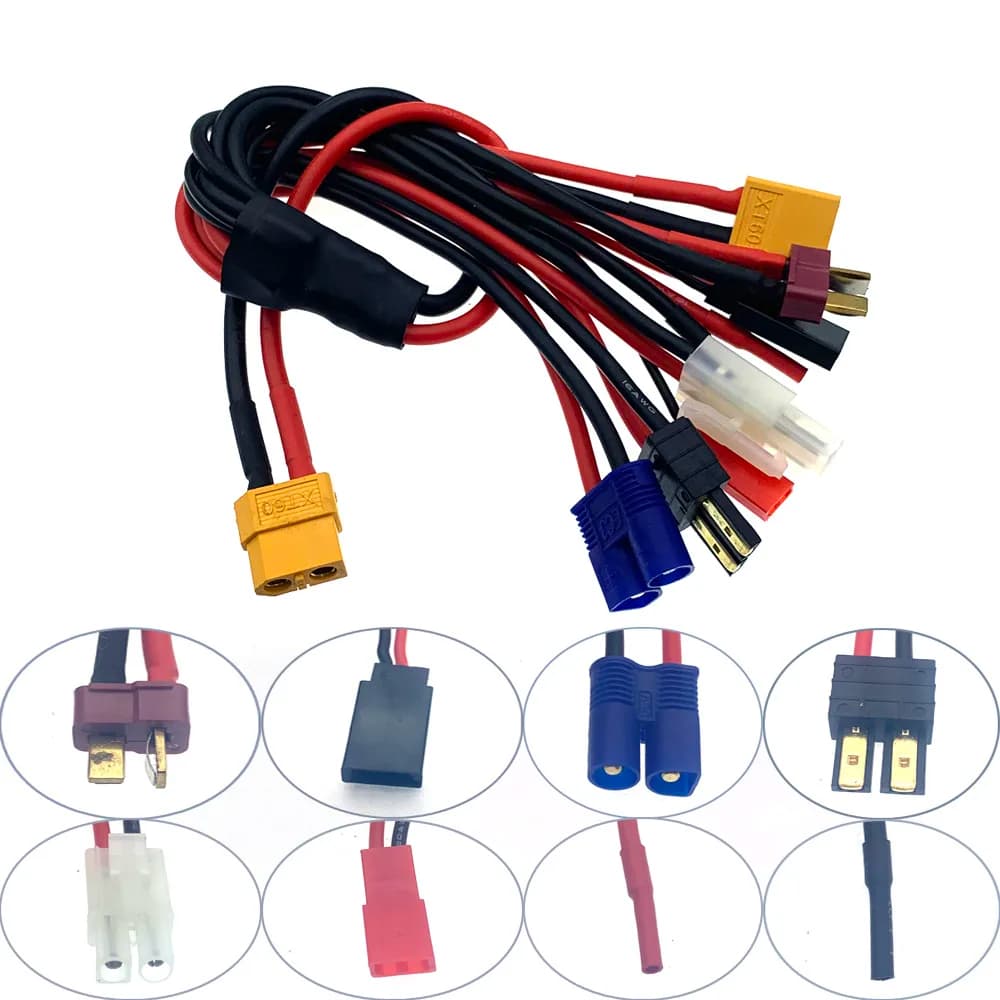 XT60 a XT90 XT60 JST MRX 8 in1 connettore a spina cavo modelli di gestione della batteria cavo di ricarica morbido per connettore di ricarica RC