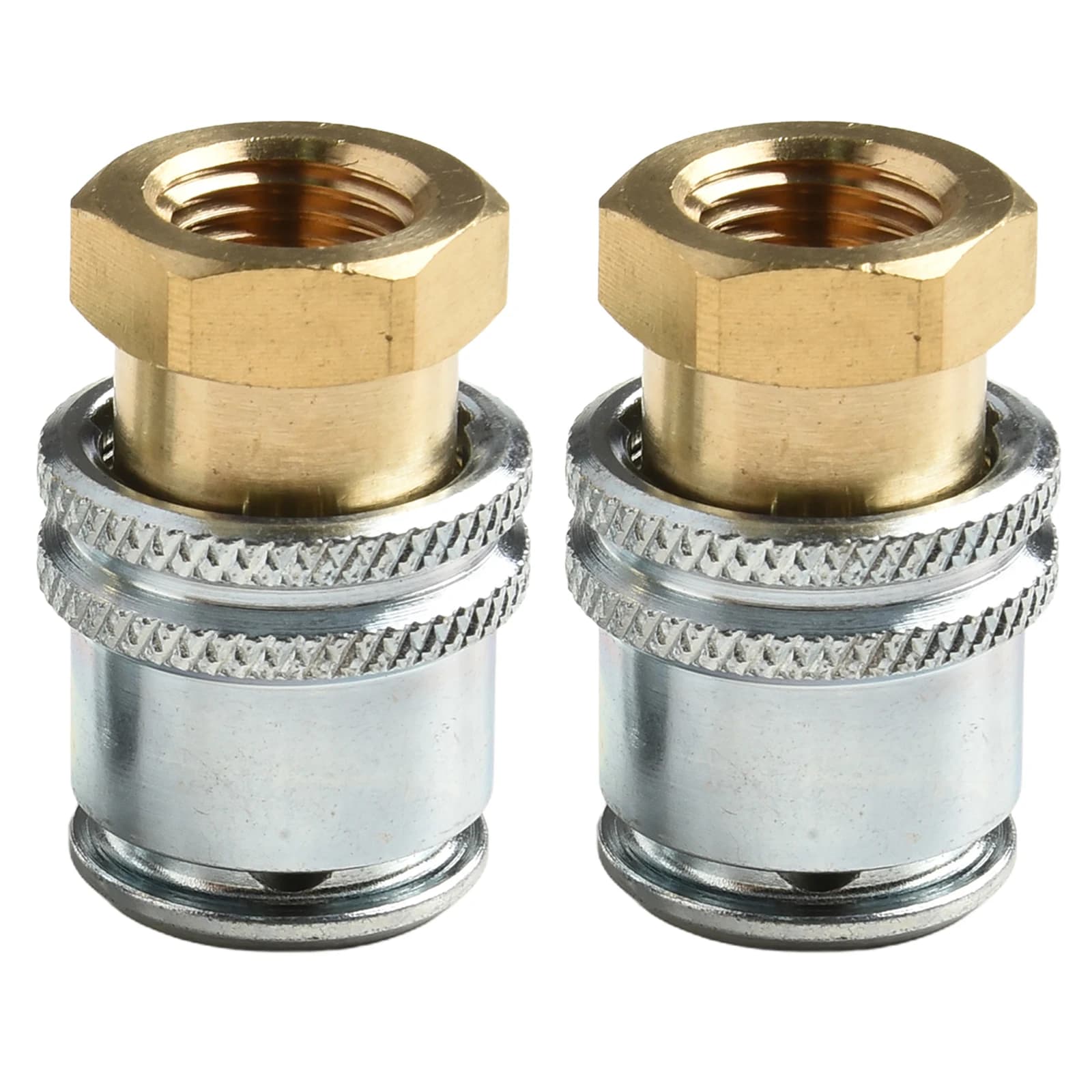 1/2 pz Blocco Su Air-Chuck 1/4NPT Adattatore Filettatura Femmina Collegamento Rapido In Ottone Pneumatico Air-Chuck Per Gonfiatore Valvola del pneumatico accessori