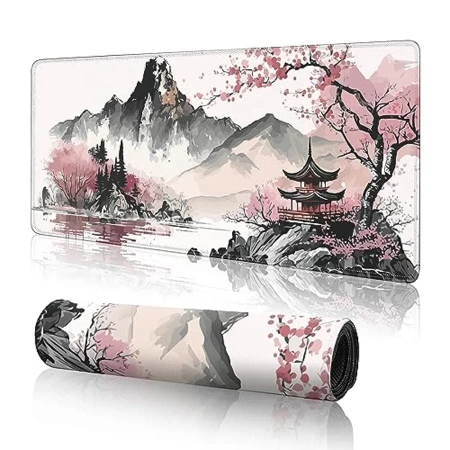 Watercolor Large Gaming Mouse Pad, Mouse Pad Gaming 31.5 x 11.8 in Mouse Mat Desk Pad, Large Desk Mat, Extended Keyboard Mousep