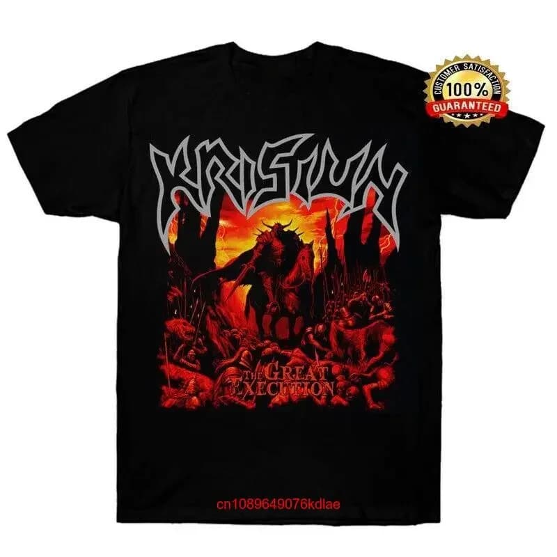 Krisiun The Great Execution T Shirt Cotton Black Men S to 4XL long or short sleeves