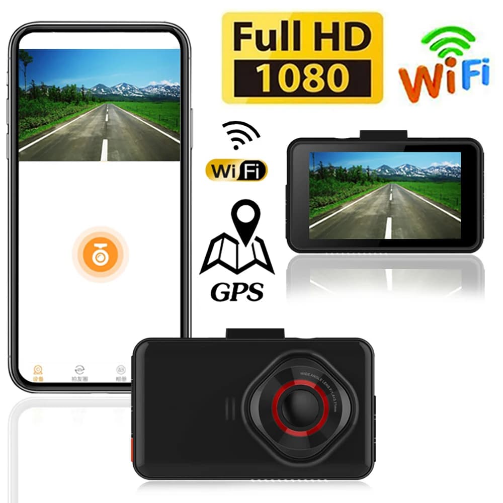 DVR for cars WiFi GPS Dash Cam 1080P HD Car Drive Video recorder Auto recorder Vehicle camera Night vision Black box Car accessories