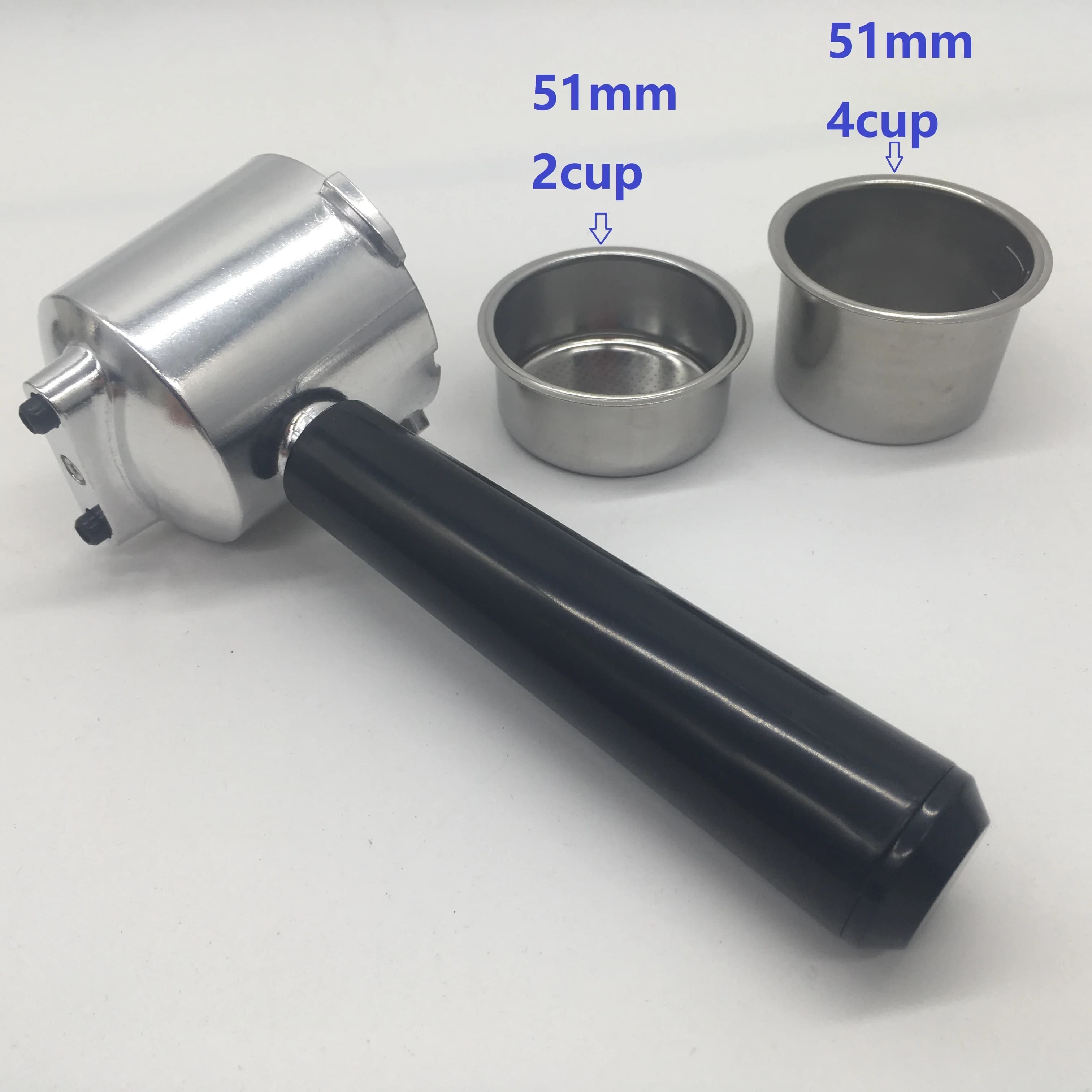 Filter holder from 51mm 4cup 15-20bar parts for coffee maker Espresso portafiltro super cup coffee