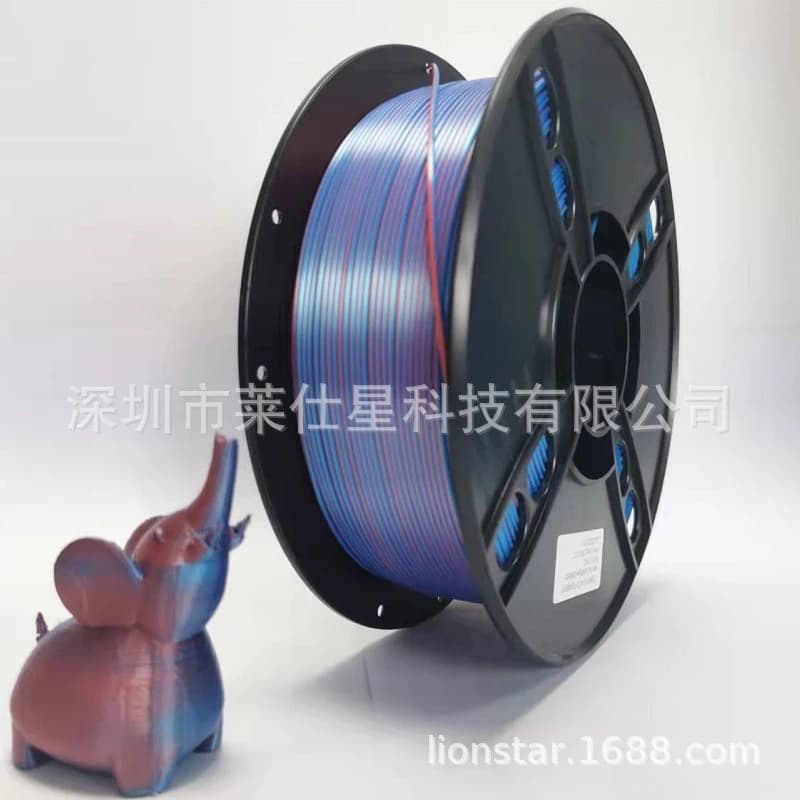 1KG Dual Color Silk PLA Filament, Co-extruded Two-Tone 3D Printing Wire