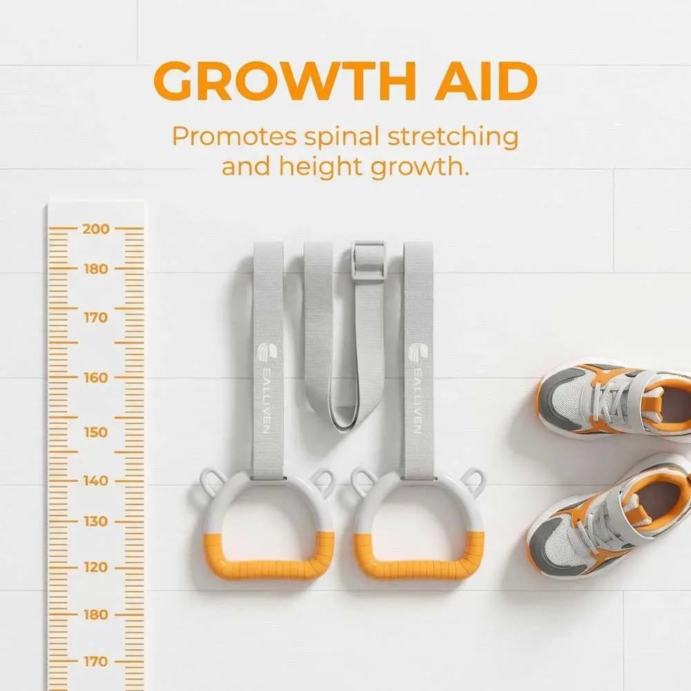 Gymnastic Rings with Adjustable Straps, Traction Bar, Rings for Force Exercises and Fitness