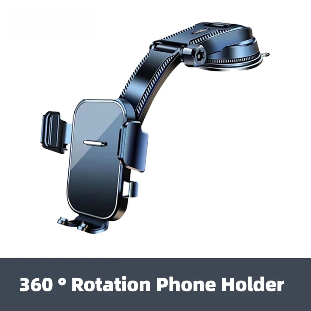 Car Phone Bracket Dashboard Auto Cellphone Holder Universal Desk Windshield Hanging Phone Holder 360 Degree Rotation GPS Holder