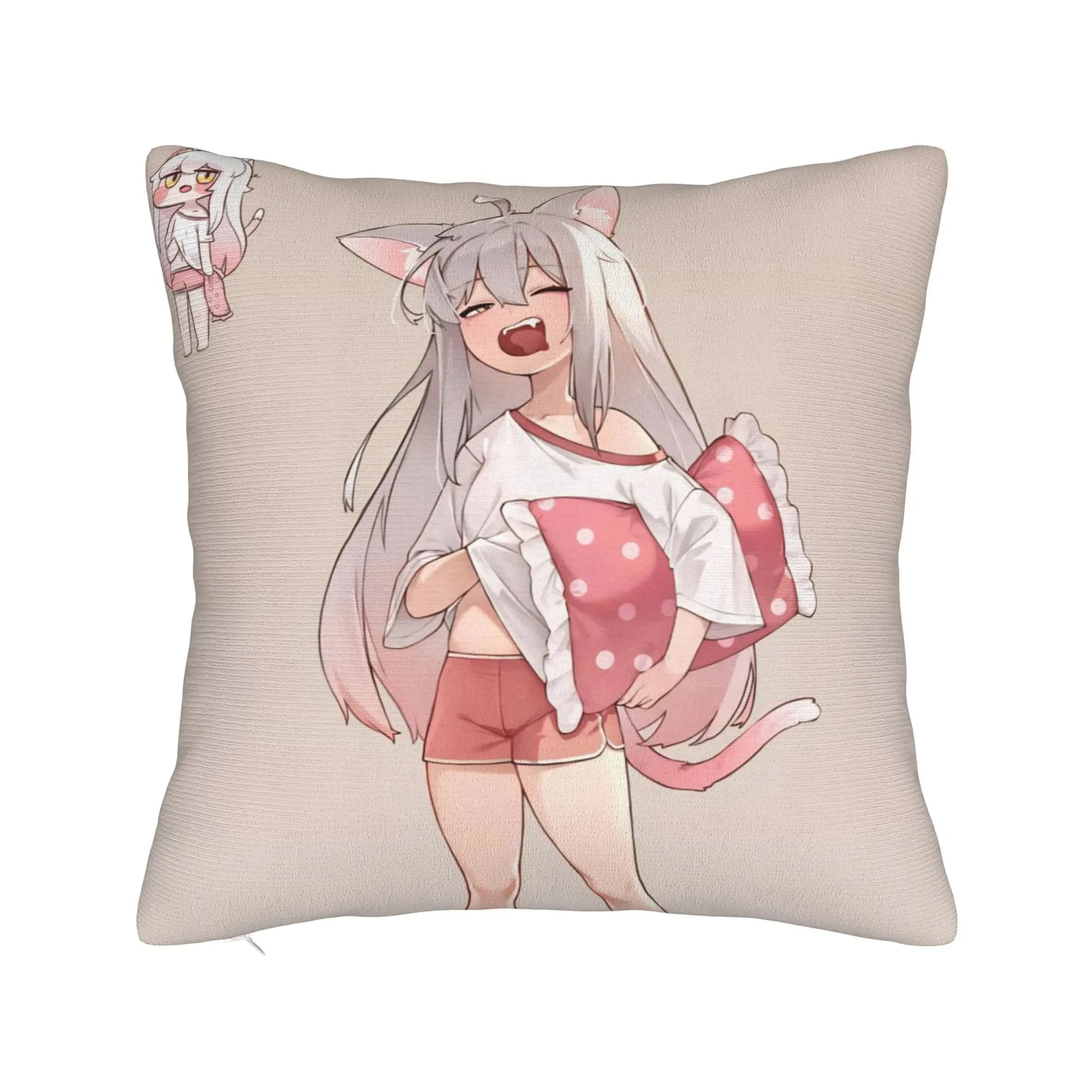 Fodere per cuscini decorative Trickcal C-Chibi Go Games Merch Seater, fodera per cuscino con cerniera, diverse misure