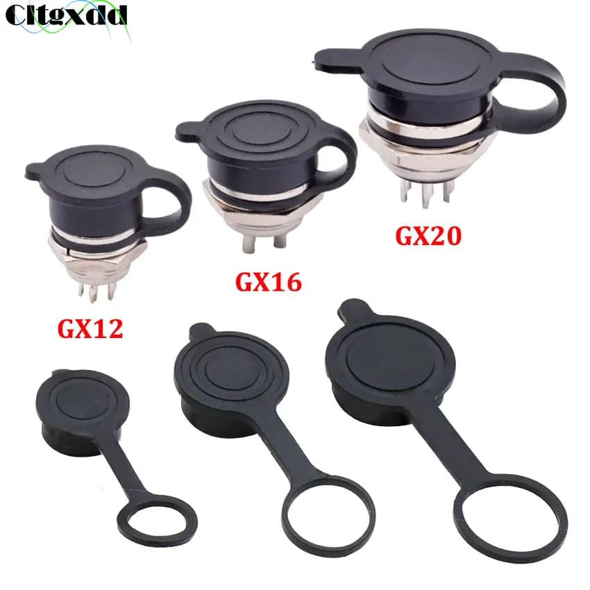 Cltgxdd 1 pz GX12 GX16 GX20 Presa Circolare Aviazione Tappo Antipolvere Impermeabile Cavo di Saldatura Connettori Copertura Protettiva In Gomma