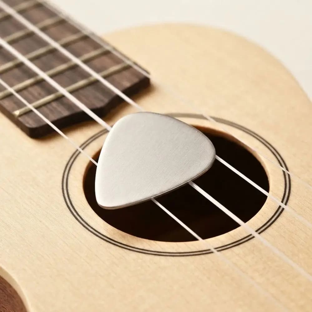 5/18/20pcs Practical Stainless Steel Metal Guitar Picks Durable Plectrum for Bass Ukulele Music Performance Supplies YMY