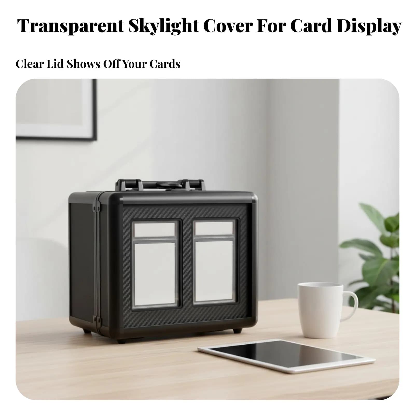 Scatola Portatile per Esposizione Carte PSA con Maniglia, Custodia Antipolvere e Antiurto per Carte Gradate PSA, Ideale per Viaggi