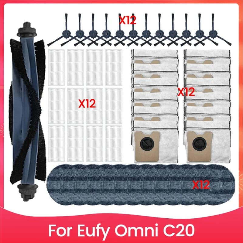 A13I-Per Eufy Omni C20 Vacuum Cleaner Spare parts Hepa Mop Filter Cloth Powder Bag Cleaning of the house Spare Part