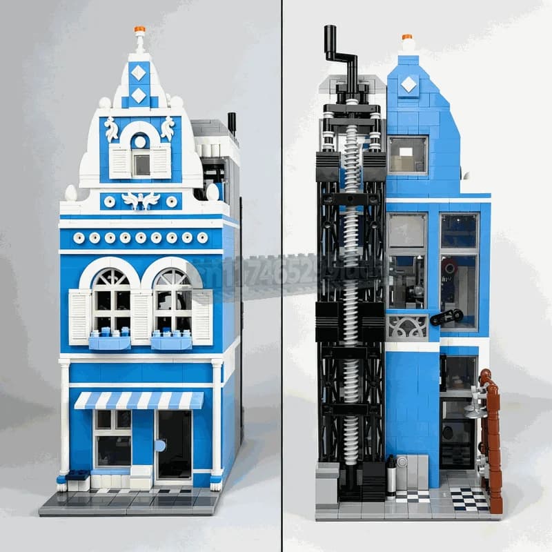 2118PCS Scuba Shop Modular MOC Creative Street View Model Custom Puzzles Architecture DIY Education Assembly Building Block Gift