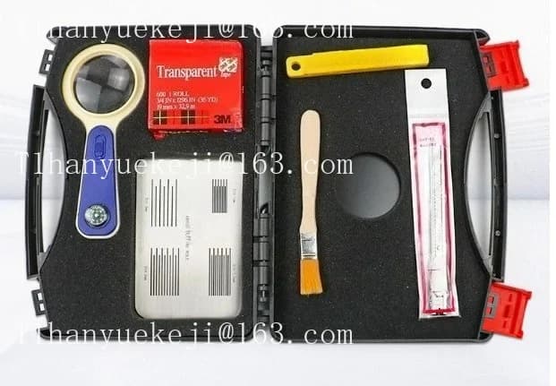 Four-in-one 100-grid board suit paint film adhesion test tester grid board guide cutting gauge