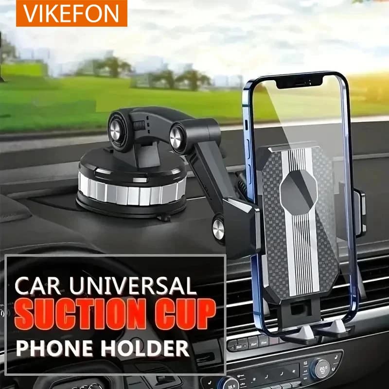VIKEFON 360 Wheel Phone Support For Car Moblie Windshield Support For iPhone Samsung Xiaomi Hand Free Guide Phone Support For Car