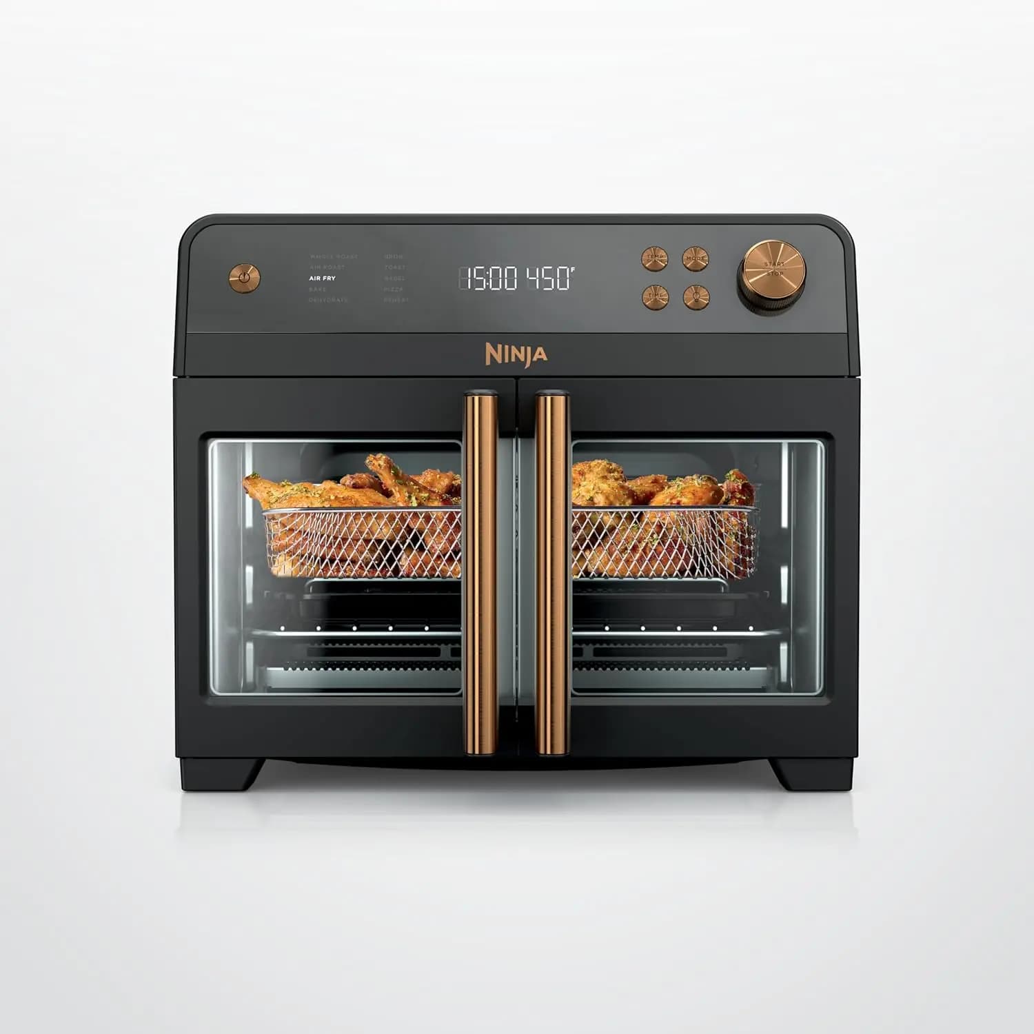 French Door Air Fry Oven, 10-in-1 Cooking Modes, 20.3-Quart Large Capacity, Includes 5-Quart Air Fry Basket, Sheet Pan, Wire Rac